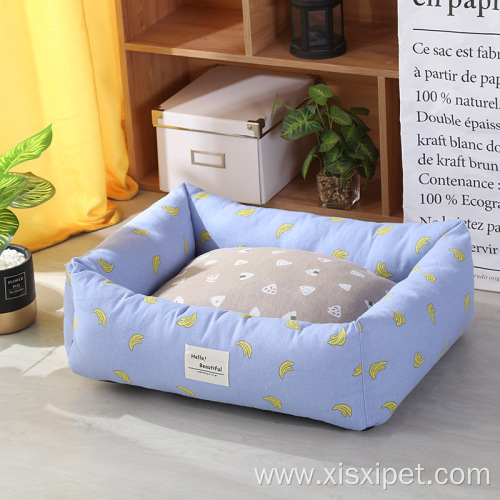 Warm washable rectangle luxury pet dog beds